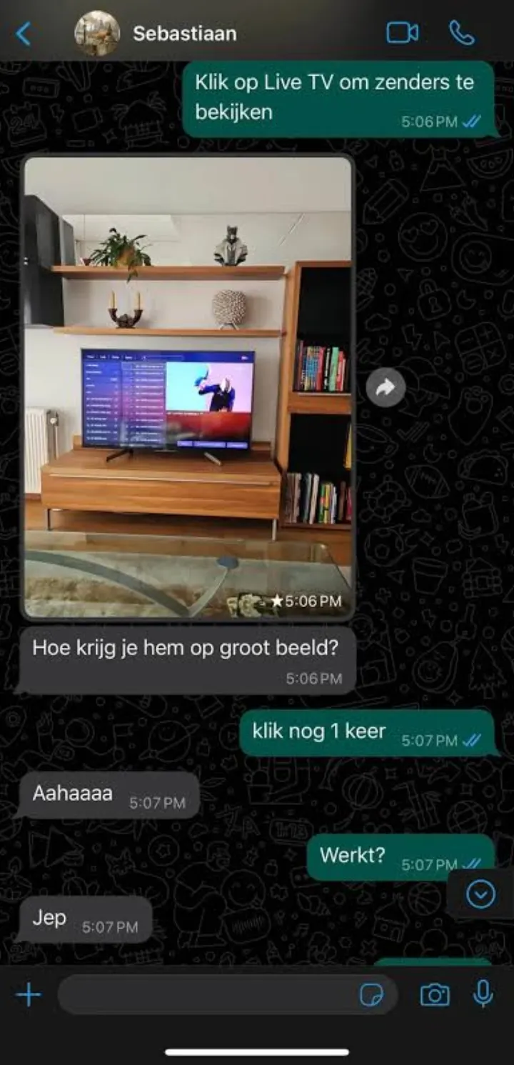 WhatsApp support chat — Setup help